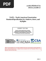 AAMA WDMA CSA 101 I S 2 A440 11 (Standard Specification For Windows, Doors and Skylights)