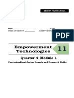 Quarter 4 Module 1 Empowerment
