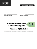 Quarter 4 Module 1 Empowerment