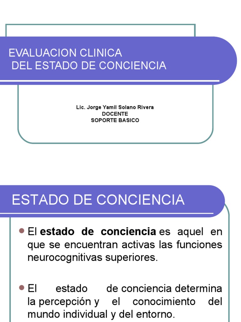 5 Estado de Conciencia | PDF | Coma | Conciencia