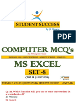 Ms Excel Set 8 (Part-28)