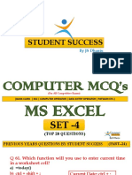 Ms Excel Set 4 (Part-24)