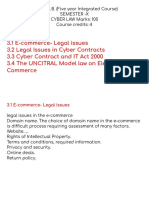 Semester - X Cyber Law Marks: 100 Course Credits: 4