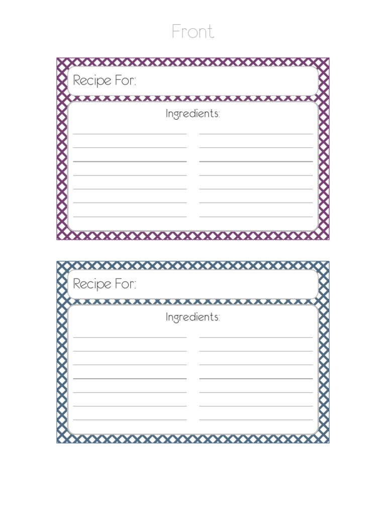 Simple Recipe Directions Guide | PDF