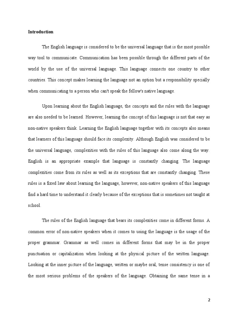 linguistic thesis