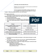 Leadership and Leadership Theories: and Support of Others in The Accomplishment of A Common Task"