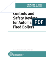 Controls and Safety Devices For Automatically Fired Boilers: ASME CSD-1-2015