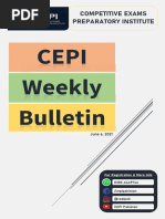 CEPI Weekly Bulletin (6-6-21)