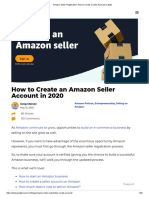 Amazon Seller Registration - How To Create A Seller Account Step by Step