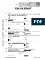 Physics Mdcat: D) 4 L A) Sine Wave