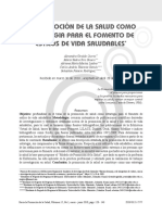 Giraldo et al (2010) - Promoción de la salud cambio EV