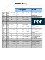 Timetable For UC1F1007ITP