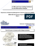 EMSE 6805 Week 2 Overview of Post V&V and Cross-Cutting Technical Activities and Alternative Analysis Grenn Spring II 2021