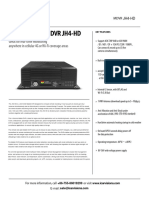 4CH AHD Mobile DVR JH4-HD Spec Sheet