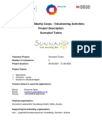 Sunnahof Tufers Description Voluntary Project