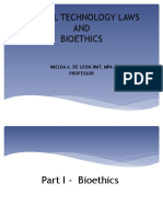 Medical Technology Laws AND Bioethics: Imelda A. de Leon, RMT, Mpa Professor