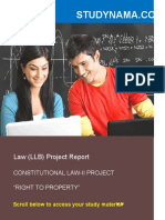 Law (LLB) Project Report