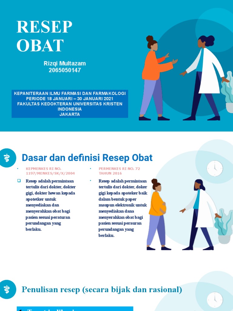 Panduan Penulisan Resep Obat Rasional | PDF