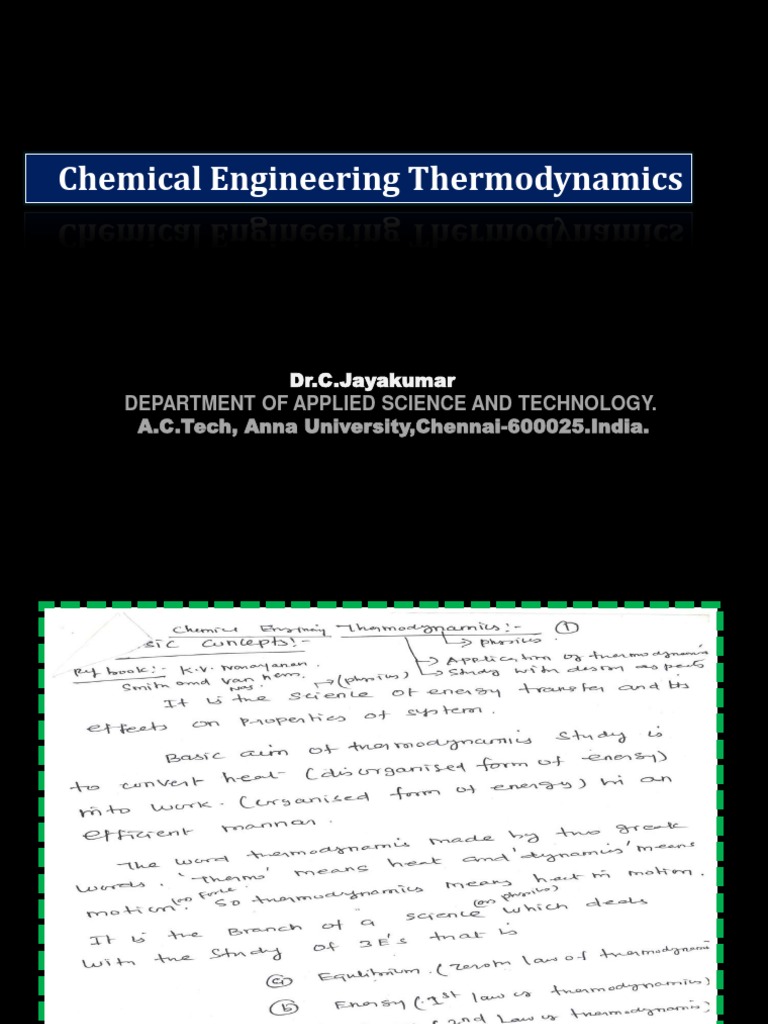 Thermodynamics intelligence overview