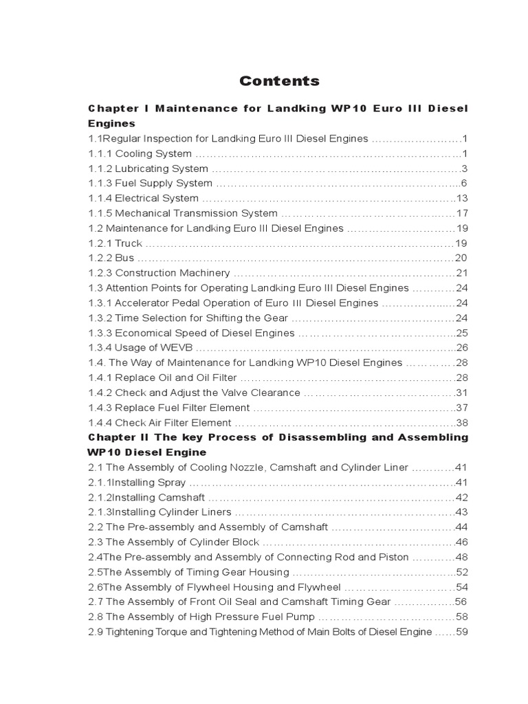 Weichai Engine Wp10 Pdf Piston Diesel Engine