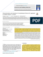 Characterization and Evaluation of Morphological Features For Aggregatein Asphalt Mixture A Review