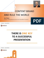 Create A Content Brand and Rule The World: Keynote Presentation