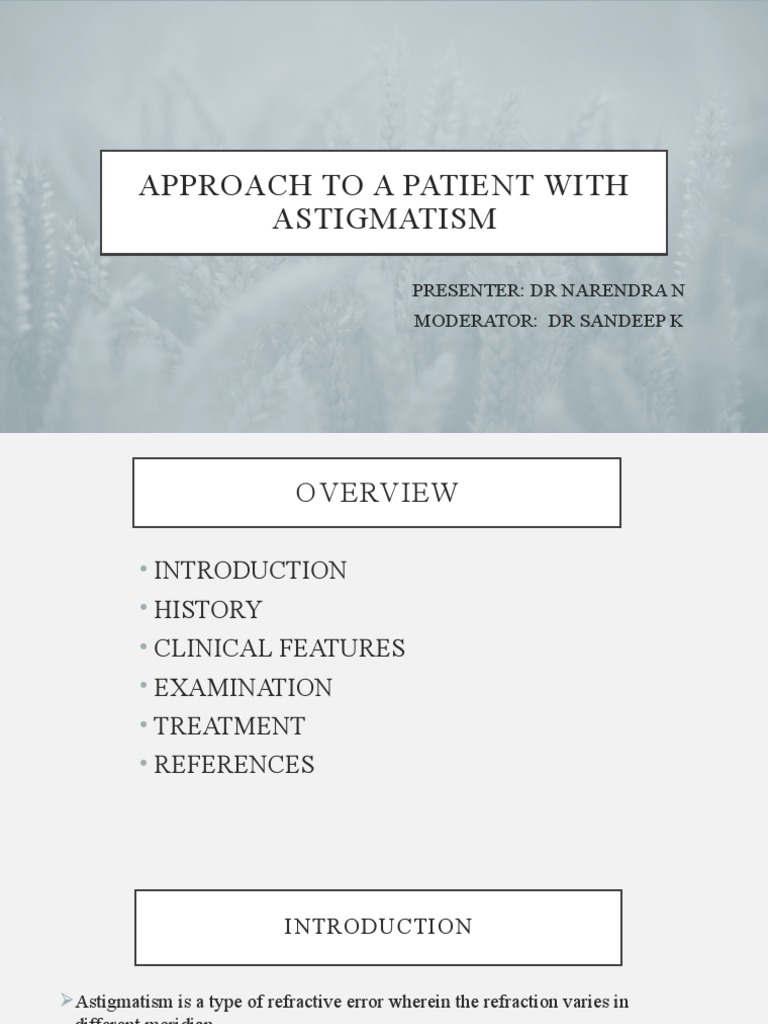 Astigmatism Management Guide | PDF | Cornea | Senses