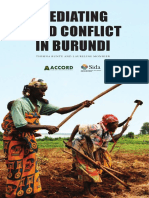 Conflict Burundi