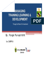 Managing Training - Learning & Development