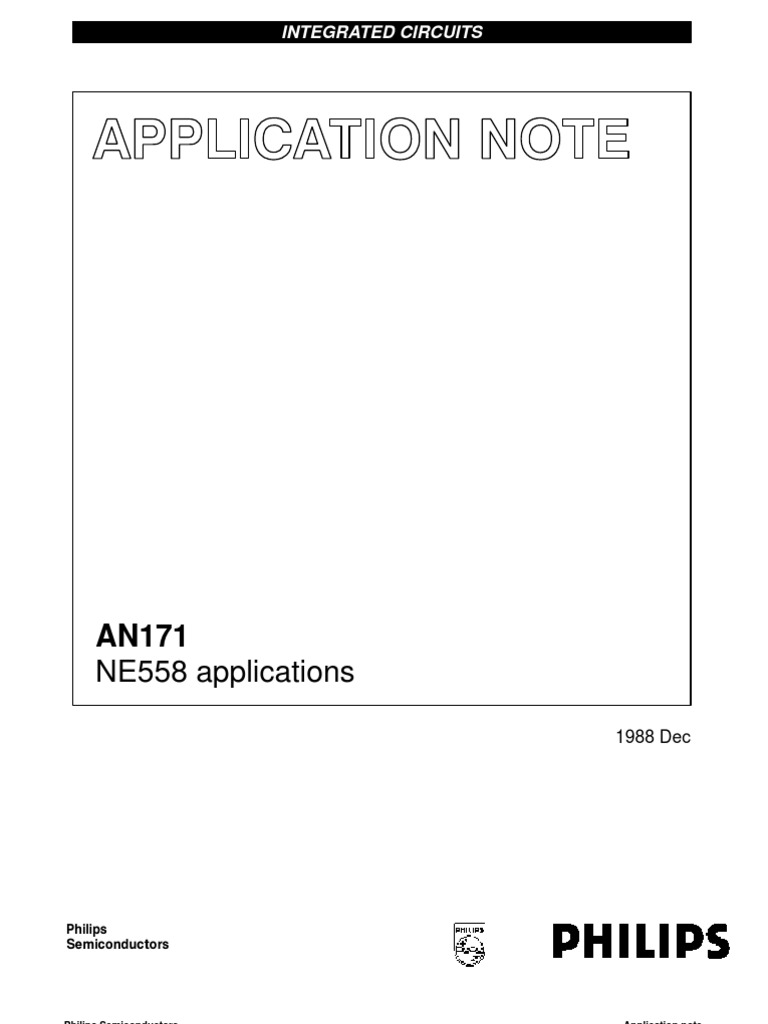 NE558 Timer Applications Guide | PDF | Electronic Design | Electrical ...
