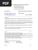 Mid Term Discrete Structures BCS-2