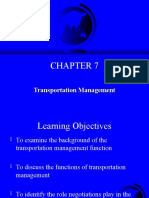 Chapter-7 (Transportation Management)