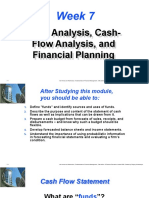 Week 7: Fund Analysis, Cash-Flow Analysis, and Financial Planning