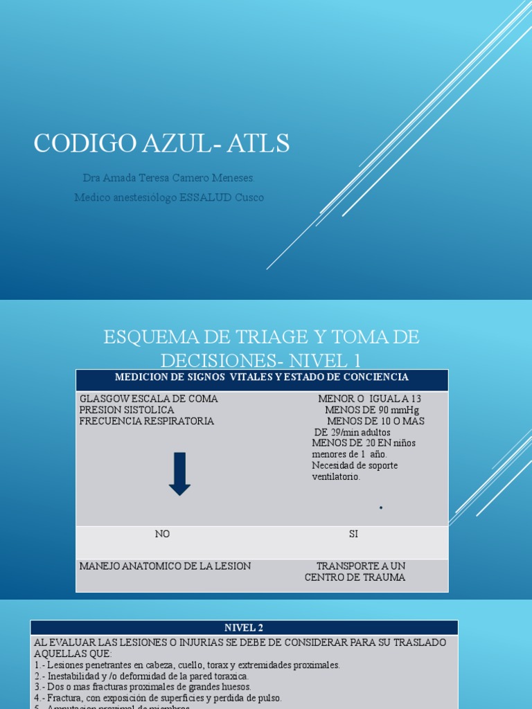 Codigo Azul - Atls | PDF