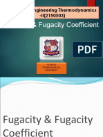 Fugacity & Fugacity Coefficient: Chemical Engineering Thermodynamics - II (2150503)