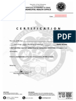 Health Certificate