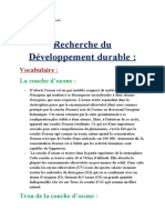 Recherche Du Développement Durable ( Vocabulaire )