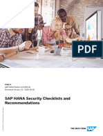 SAP HANA Security Checklists and Recommendations en