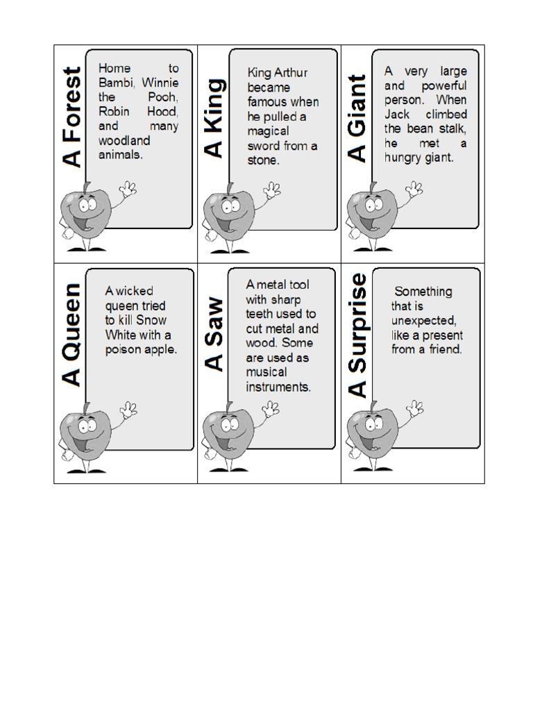 Apples To Apples Cards PDF