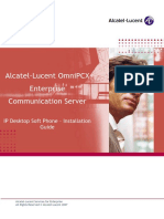 Alcatel-Lucent Omnipcx Enterprise Communication Server: Ip Desktop Soft Phone - Installation Guide