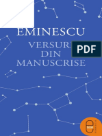 Eminescu Versuri Din Manuscrise