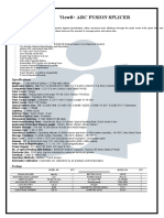 View8+ Arc Fusion Splicer: Specifications