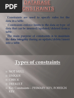 Constraints