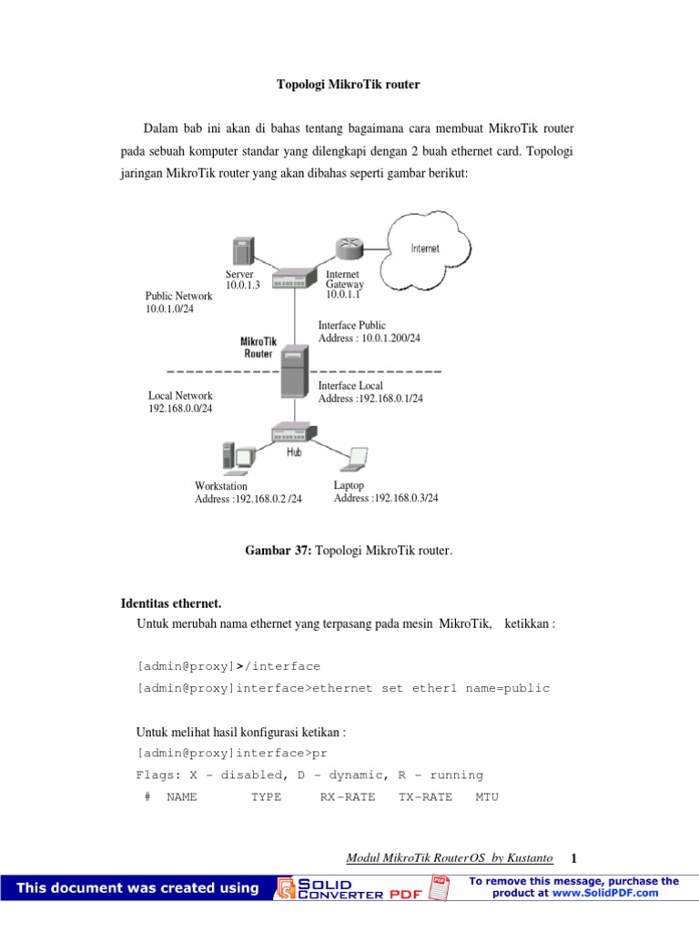 Mikrotik Router Internet | PDF