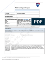 This Study Resource Was: ACS Event Report Template