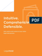 Intuitive. Comprehensive. Defensible.: Legal Hold