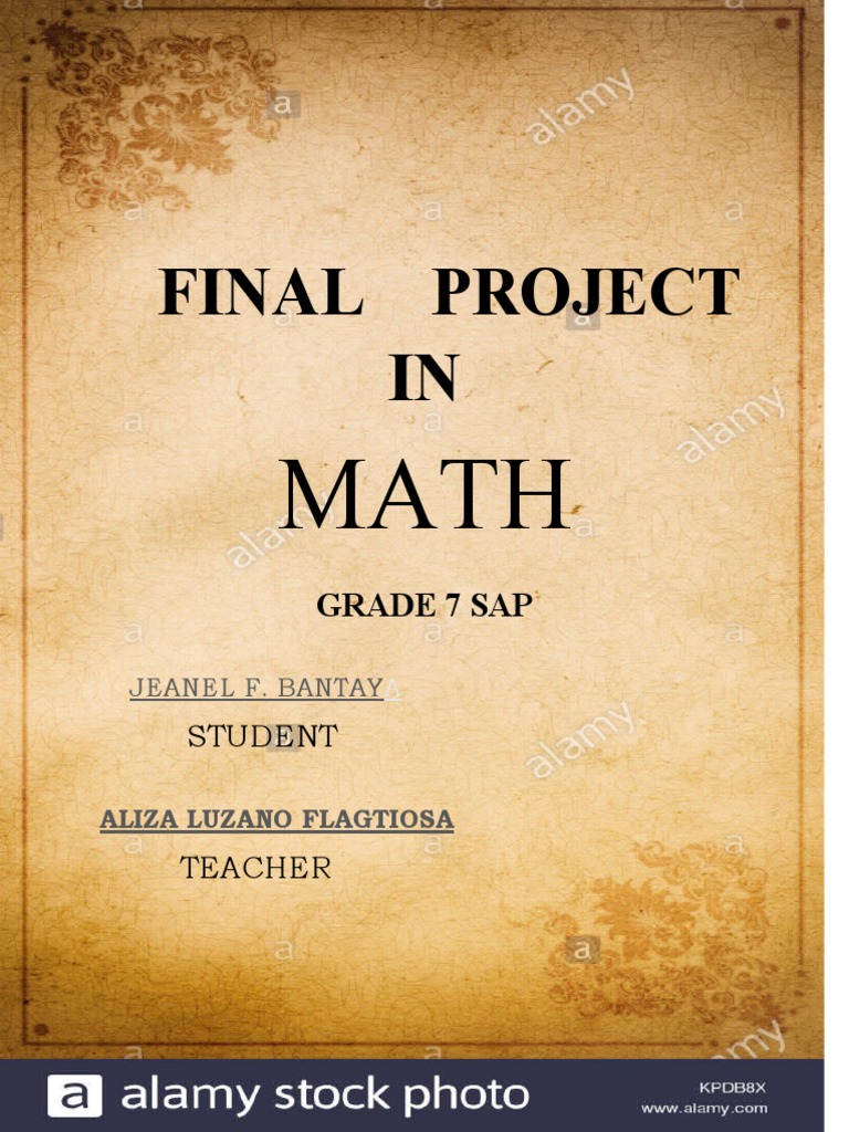 An Analysis of a Seventh Grade Student's Final Math Project on Solving ...
