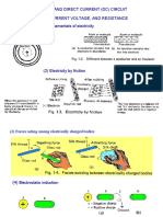 Static Electricity and Direct Current (DC) Circuit 1.1 Electric Current Voltage, and Resistance (1) Fundamentals of Electricity