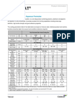 Coating Parameters - Aqueous Formulas