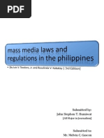 Download MASS MEDIA LAWS AND REGULATIONS by tipenjohn SN51200798 doc pdf